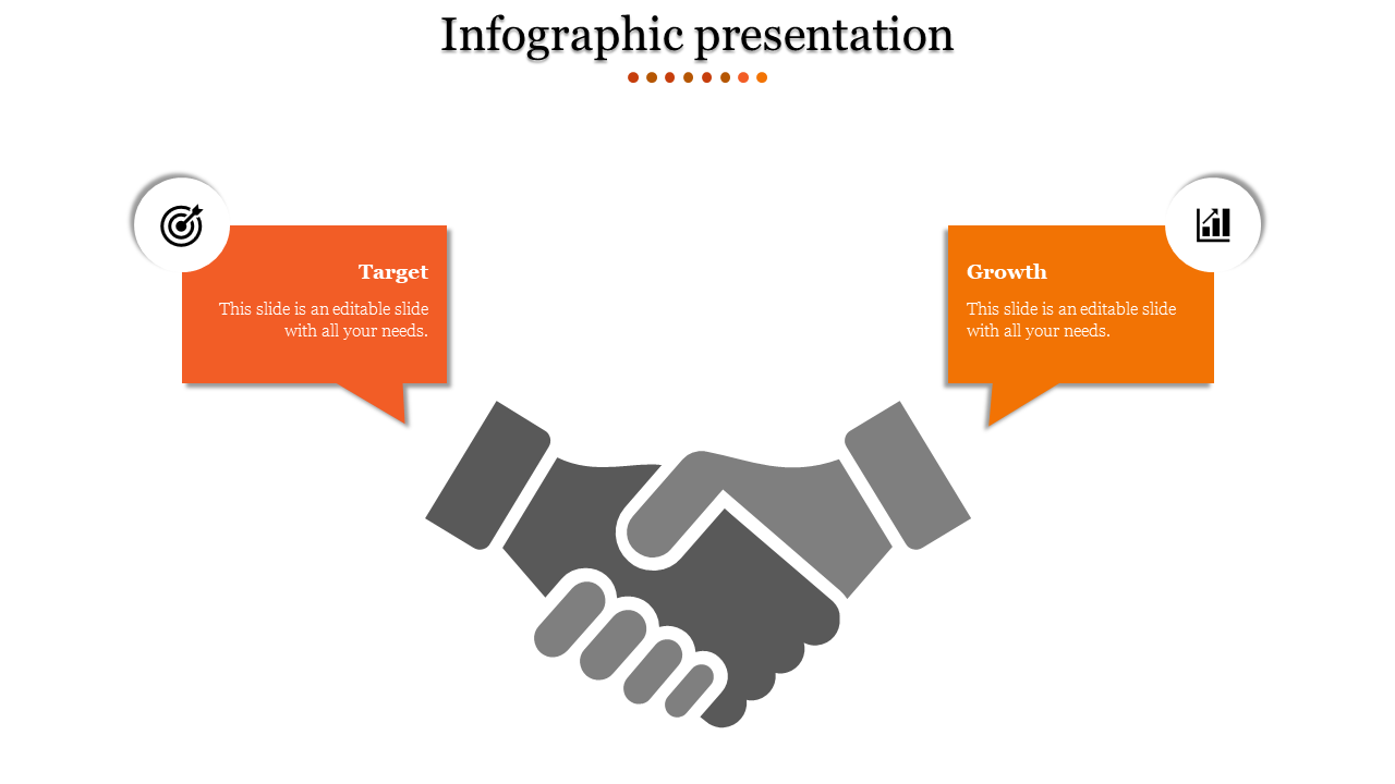 Amazing Infographic Presentation With Orange Color